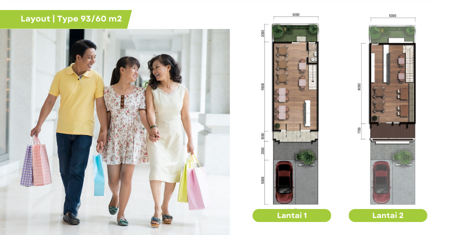 layout ruko socia garden
